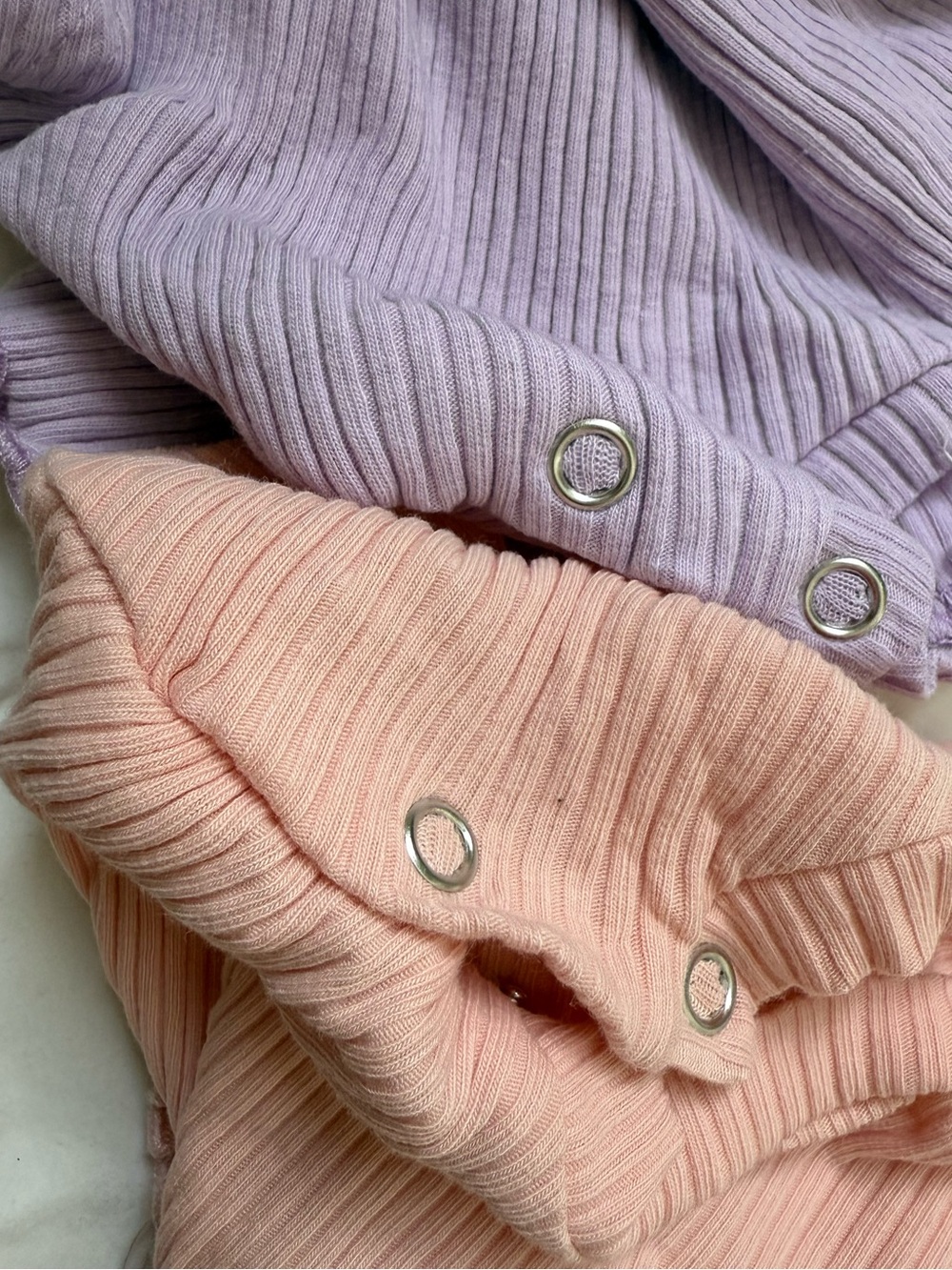 Ribbed Pastel Two-Piece Sets — Lavender & Pink - Picture 8 of 8